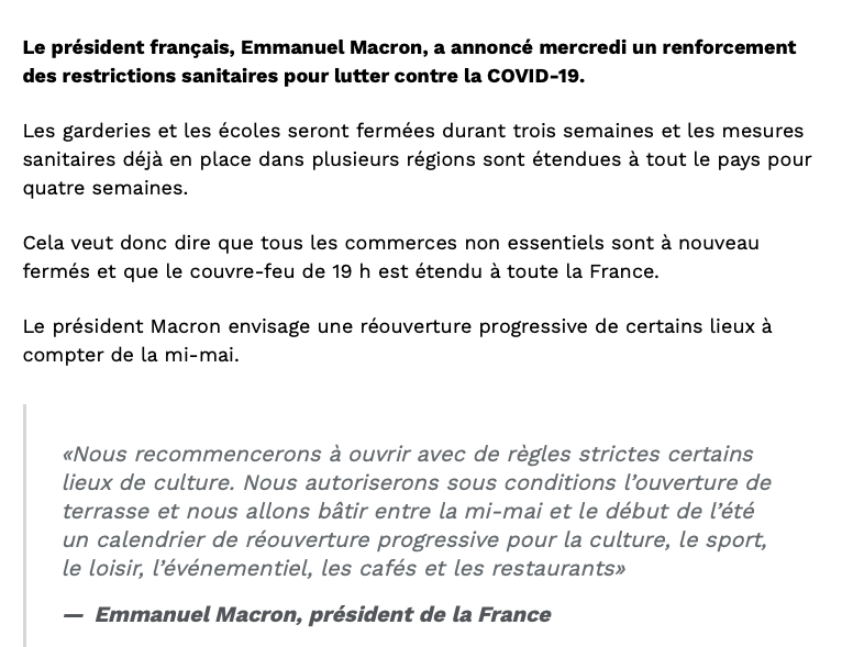 Le COUVRE-FEU de retour: la pire NOUVELLE pour Geoff Molson...