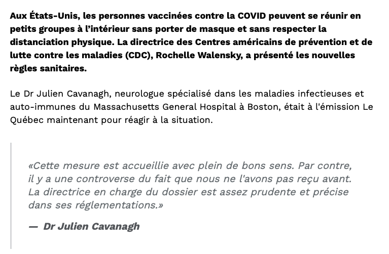 Les gens VACCINÉS pourront se rencontrer?