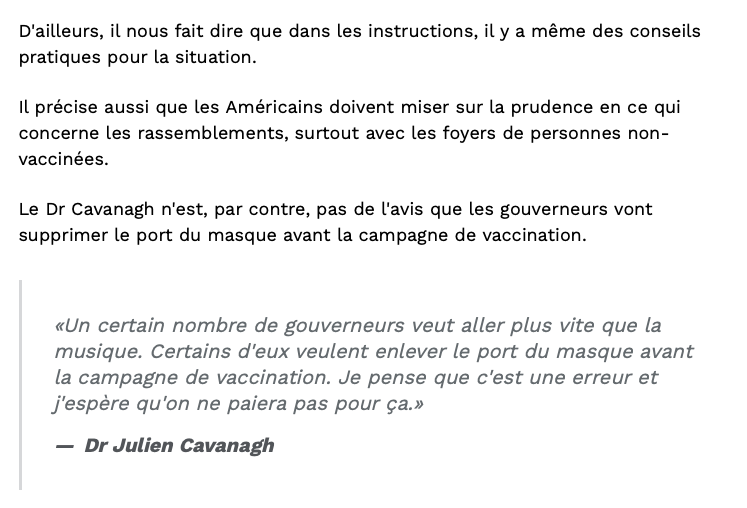 Les gens VACCINÉS pourront se rencontrer?