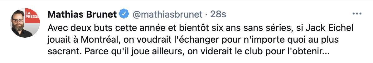 Mathias Brunet est la HONTE des journalistes de sports...