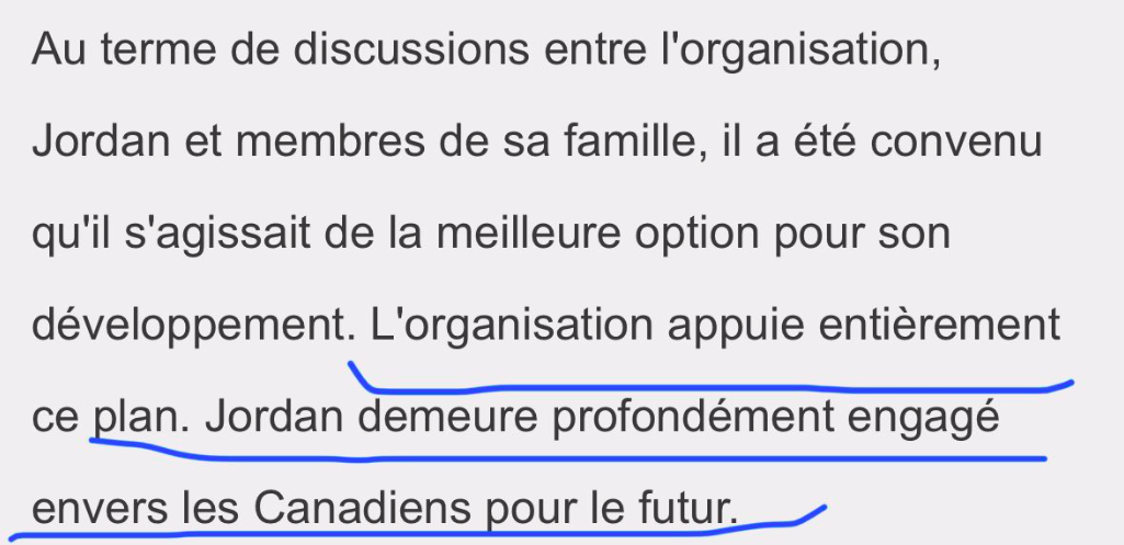 On va perdre Jordan Harris pour rien...