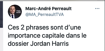 On va perdre Jordan Harris pour rien...