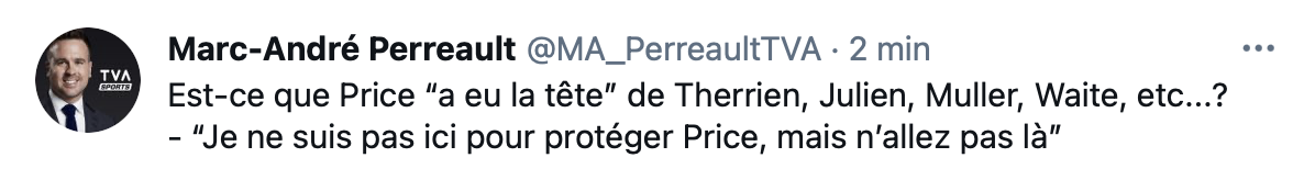 OUCH...La question qui tue, Bergevin ne l'a pas aimé...