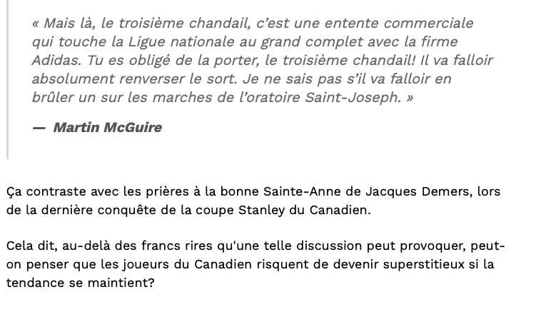 Patrick Lagacé veut brûler le chandail BLEU du CH...