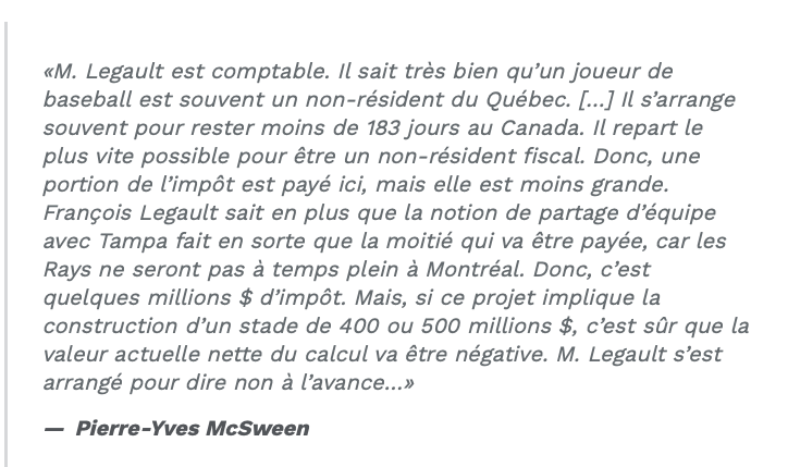 Pierre-Yves McSween continue de CRACHER sur les Expos...