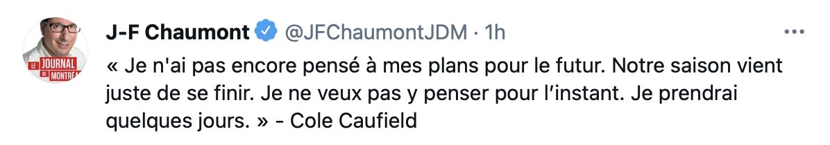 Qui de Cole Caufield ou Pierre McGuire va avoir l'air CAVE ?