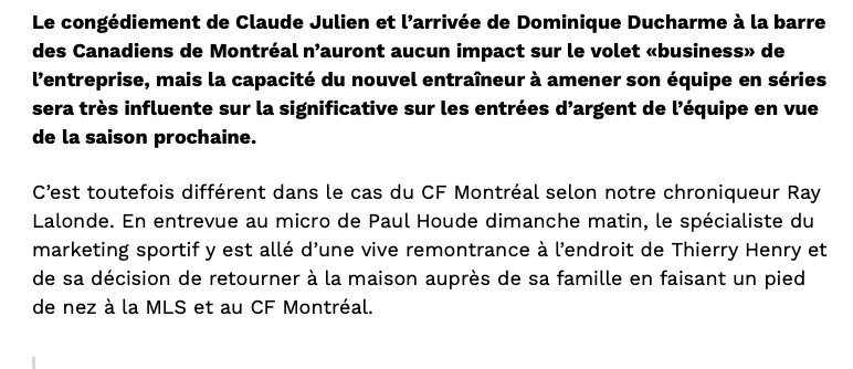 Ray Lalonde le SANS-COEUR...il RAMASSE Thierry Henry!!!