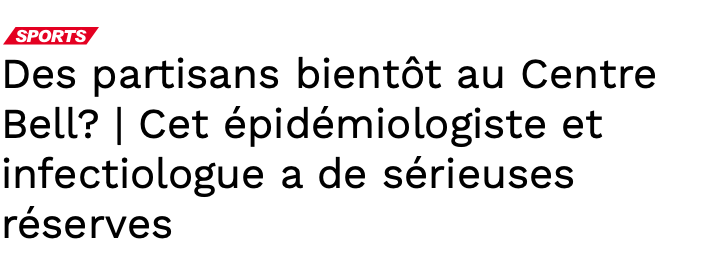 Retour des fans au Centre Bell: le projet REJETÉ....