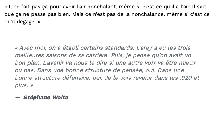 Stéphane Waite traite Marc Bergevin de MONSTRE...