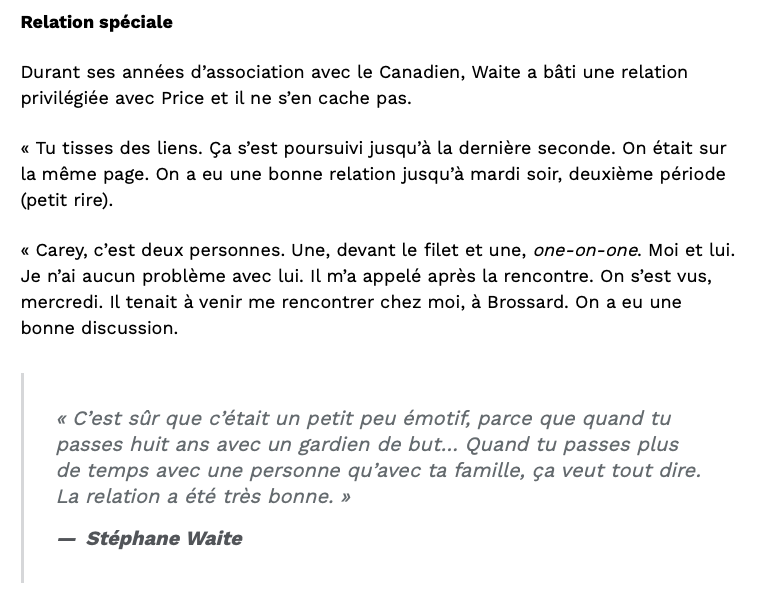 Stéphane Waite traite Marc Bergevin de MONSTRE...