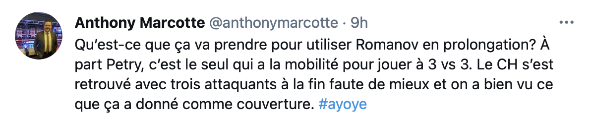 Tout le monde commence à s'en rendre compte.