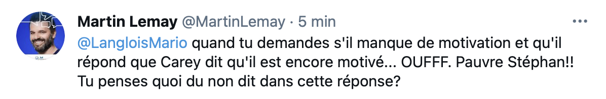 WOW...Stéphane Waite lâche une BOMBE sur Carey Price !