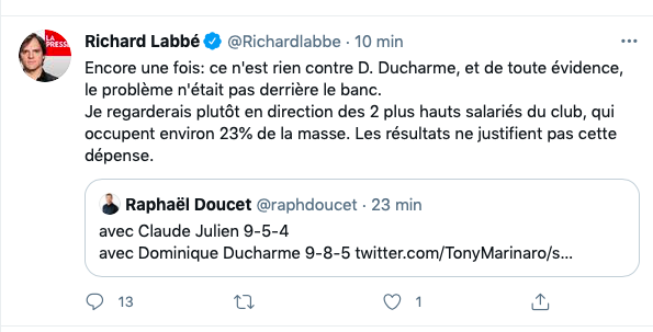 Claude Julien va bientôt parler aux médias..