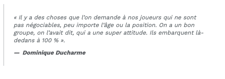 Dominique Ducharme confirme que Claude Julien...