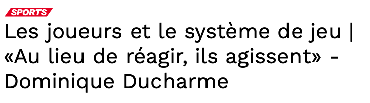 Dominique Ducharme confirme que Claude Julien...