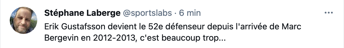 Et de 52 pour Marc Bergevin...