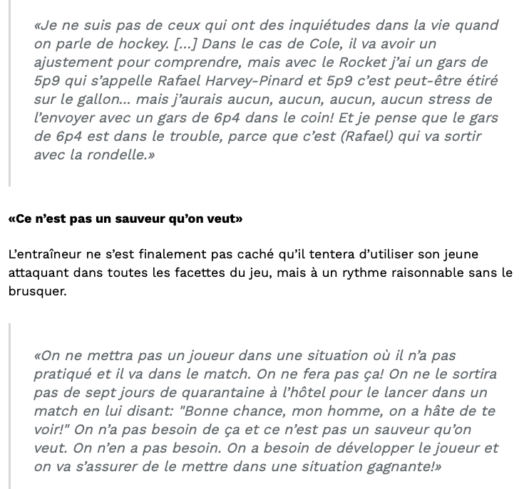 HAHA!!! Cole Caufield à l'ACADÉMIE McDonald!!!