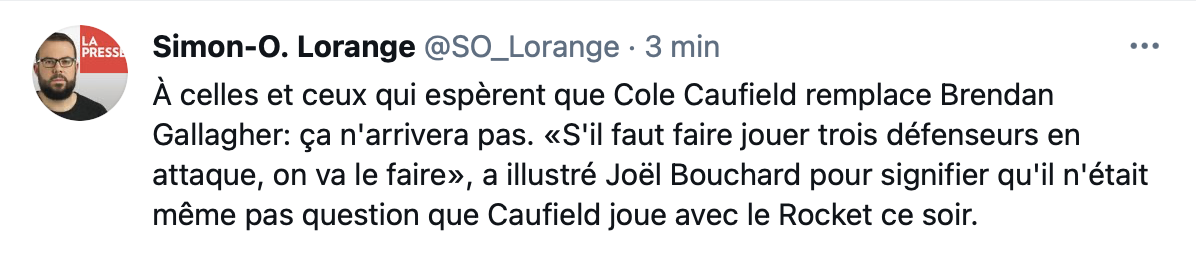 JOJO est tellement borné à ne pas vouloir que Caufield joue...