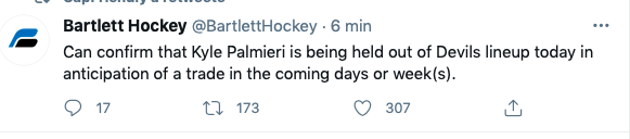 Kyle Palmieri à deux doigts d'être TRANSIGÉ...