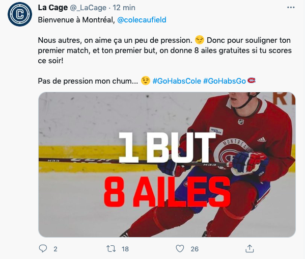 La CAGE aux SPORTS met la PRESSION sur Cole Caufield...