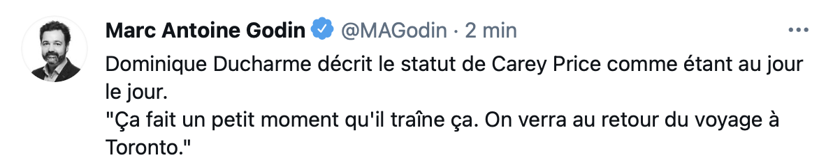 Le CH nous BULLSHIT encore avec les blessures ?