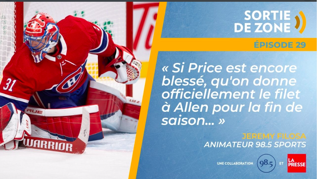 Le Québec est TANNÉ...de Carey Price...