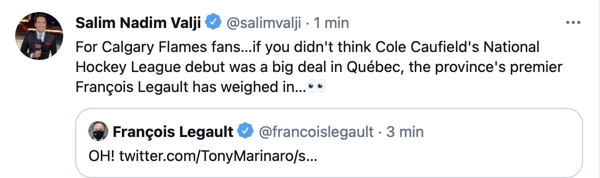 Les journalistes de Calgary rient de notre gueule...