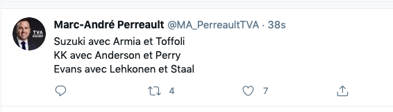 Pauvre Cole Caufield...avec le PLOMBIER à Danault...