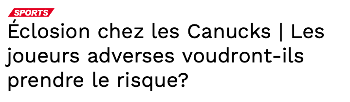 Plusieurs joueurs des Canucks encore au lit...le VARIANT BRÉSILIEN  DÉTRUIT TOUT!