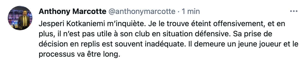 Quand les FEFANS penchent du côté de HOCKEY 30...