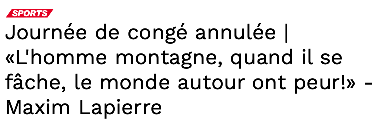 Shea Weber s'est FÂCHÉ...