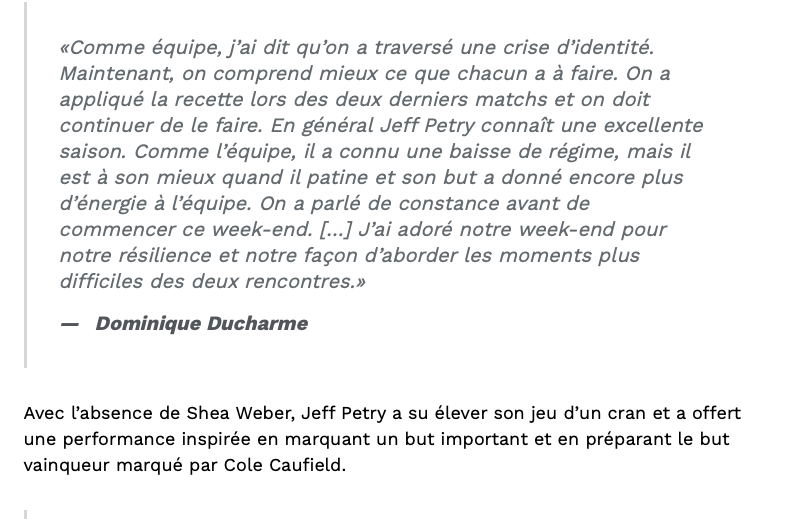 Cole Caufield rêve éveillé...