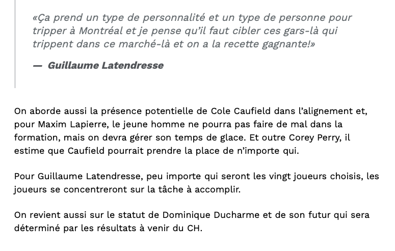 Dominique Ducharme joue son avenir à Montréal...et dans la LNH....