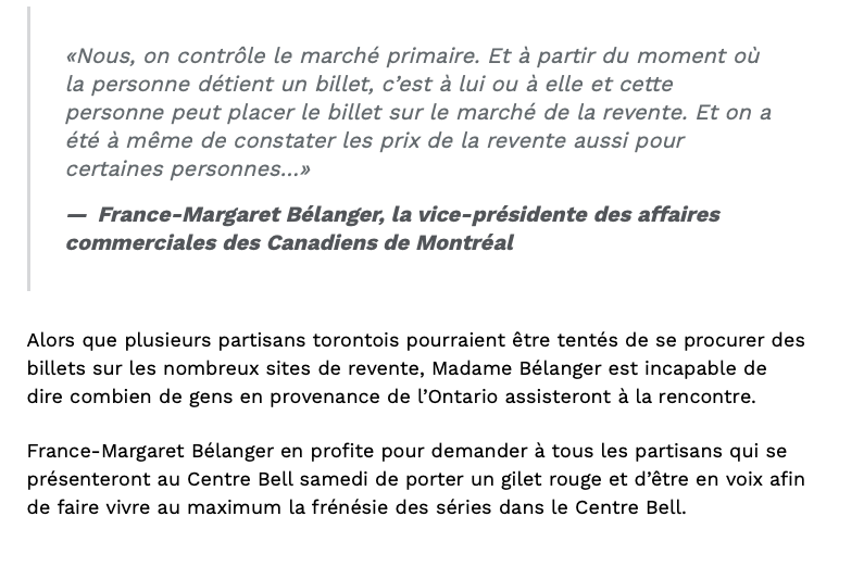 France Margaret-Bélanger a CHOKÉ la seule JOB qu'elle avait à faire...