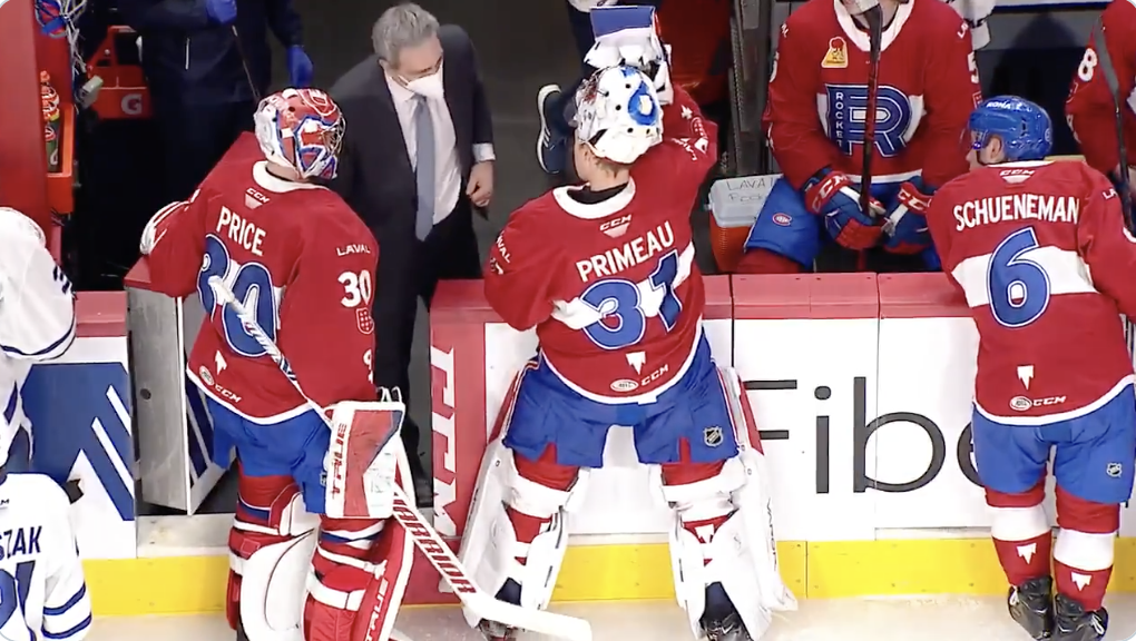 HAHA...Même Joel Bouchard est la marionnette de Carey Price...