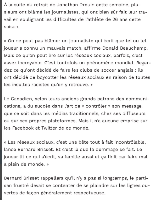 La SAGA Jonathan Drouin...