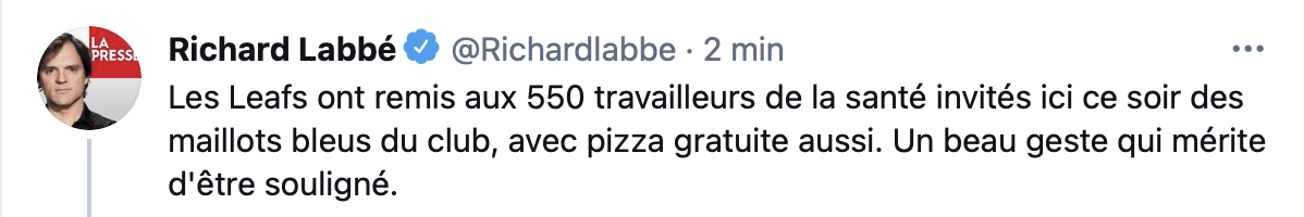 Les Leafs font vraiment la leçon au Canadien...