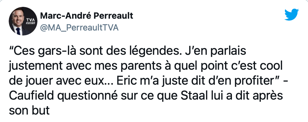 Les LÉGENDES se sont occupées de Caufield...