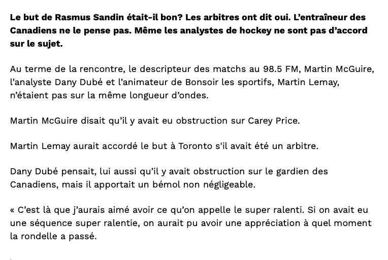 L'OBSTRUCTION de Joe Thornton..comme le but d'Alain Côté...