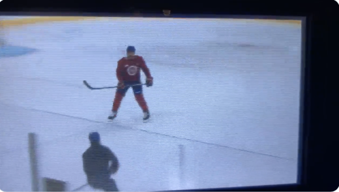 Même tout seul sur la glace, Shea Weber a l'air d'une tortue...