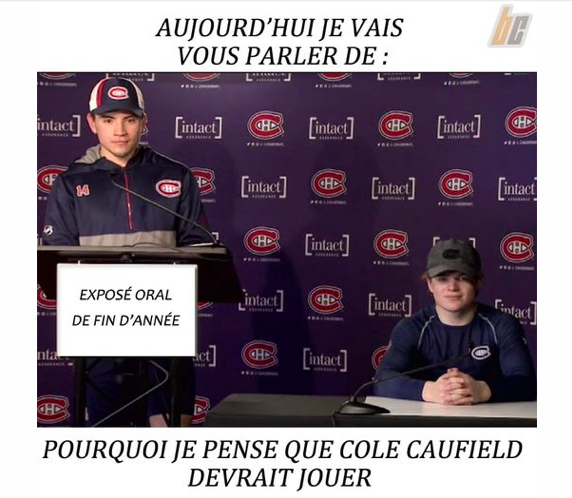 Nick Suzuki en TA...Parce que Cole Caufield ne joue pas?