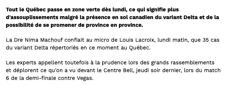 La COUPE STANLEY...responsable de la 4e VAGUE au Québec...