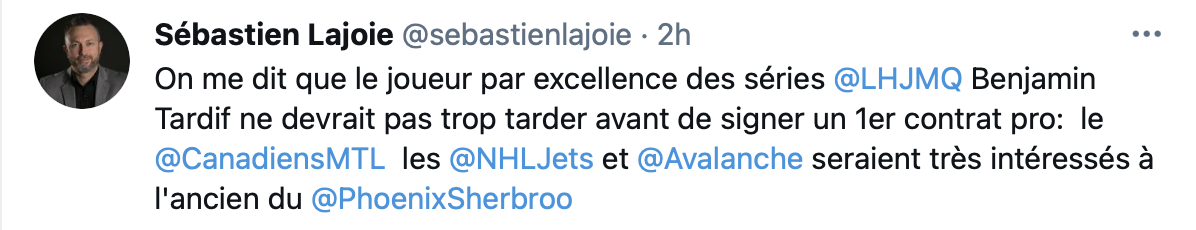 Le CH sur le point de signer le MVP des séries ?