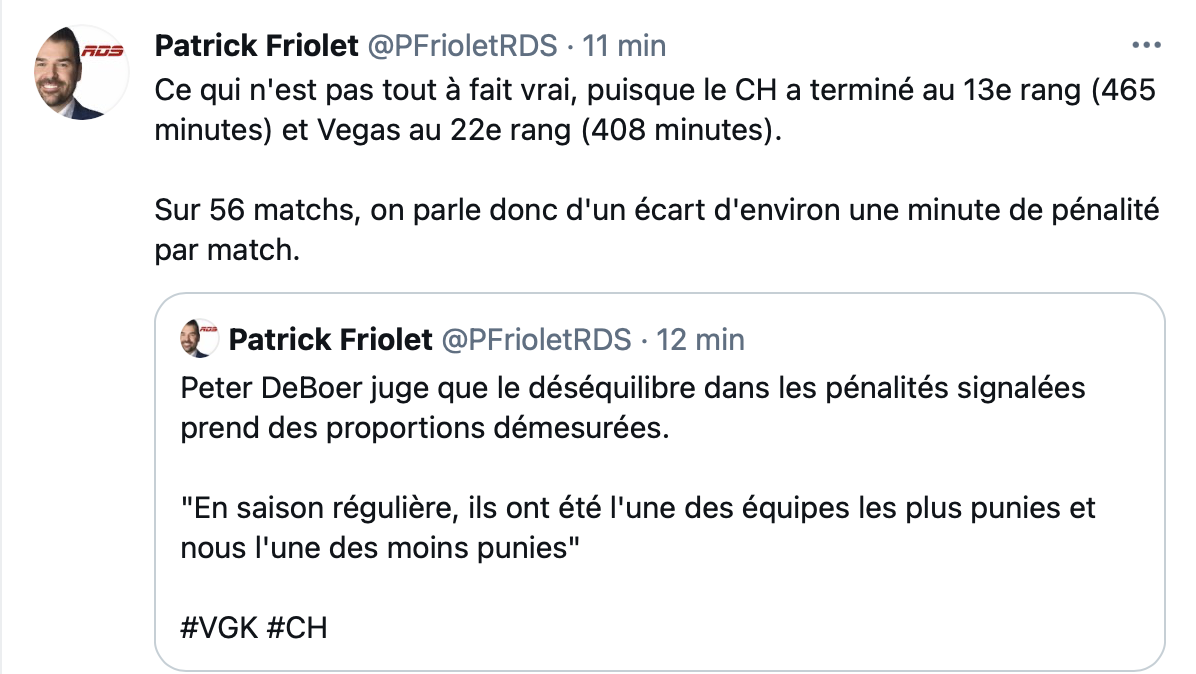 Le coach de Vegas doit vraiment apprendre à se la fermer...