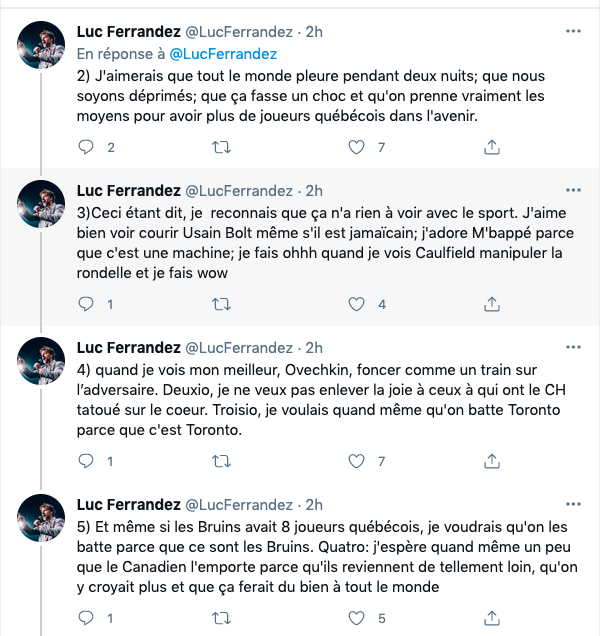 Luc Ferrandez le COMPLEXÉ qui supporte les Québécois de Vegas