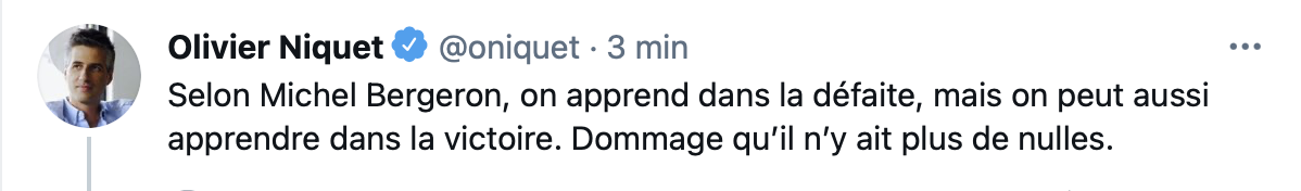 MISÈRE...Michel Bergeron qui fait un autre...Michel Bergeron...