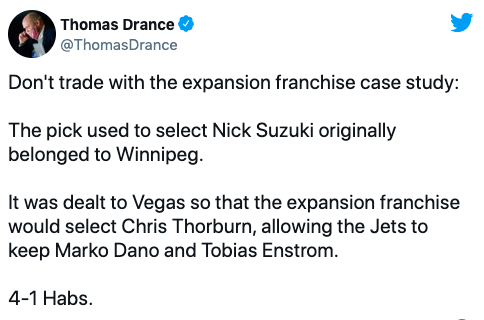 Nick Suzuki devrait être un JETS...