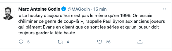 Paul Byron répond à Sean Avery...