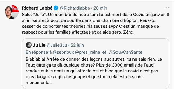 Richard Labbé REJETTE la NIOCHONNE du jour...