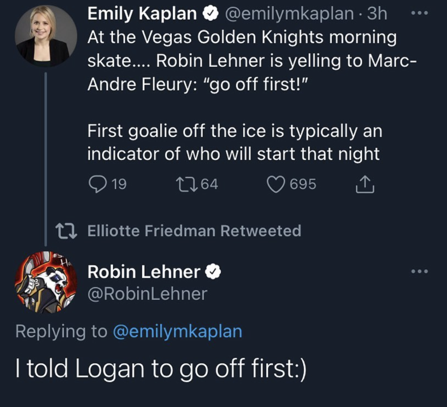 Robin Lehner continue de NIAISER les journalistes...